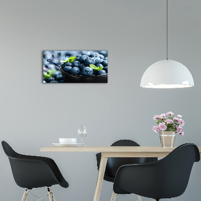 Orologio orizzontale con quadrante raffigurante frutti di bosco