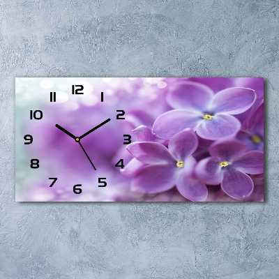 Orologio orizzontale con motivo di fiori di lillà