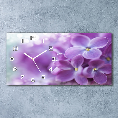 Orologio orizzontale con motivo di fiori di lillà