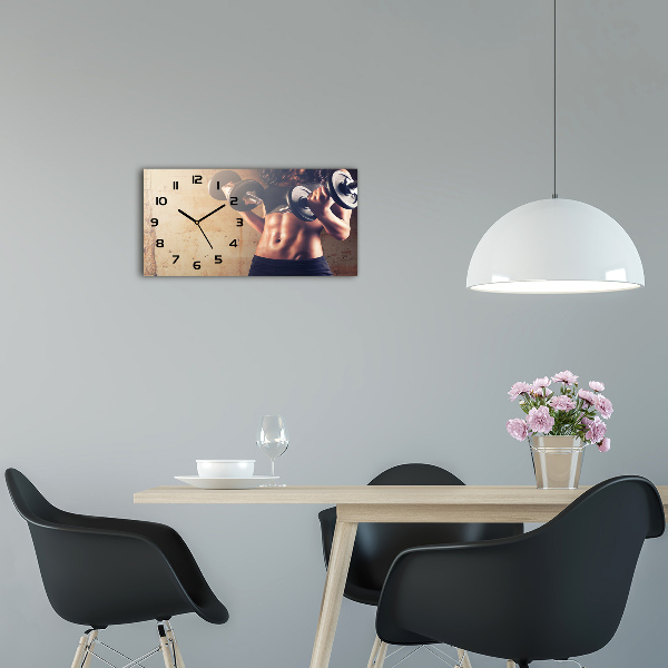 Orologio orizzontale per edifici sportivi