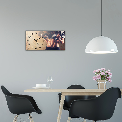 Orologio orizzontale per edifici sportivi