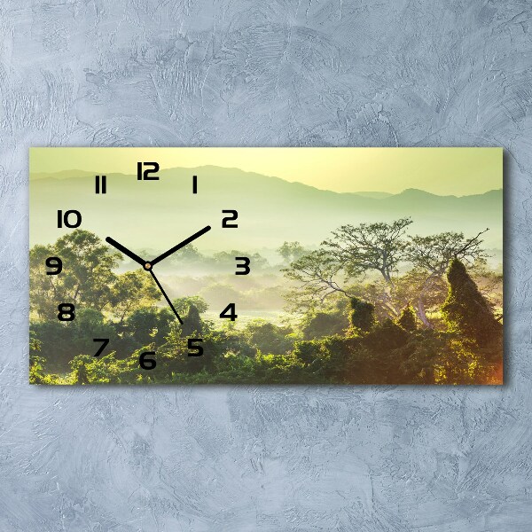 Orologio rettangolare con quadrante dal motivo giungla
