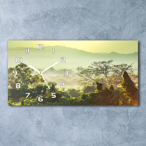 Orologio rettangolare con quadrante dal motivo giungla