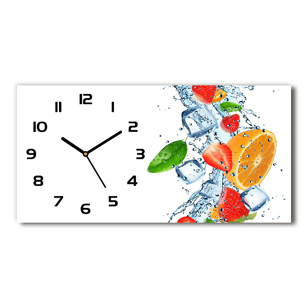 Orologio orizzontale con motivo di frutta e ghiaccio