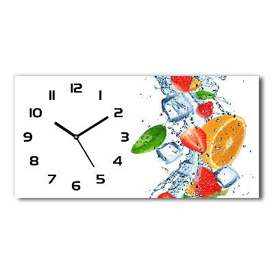Orologio orizzontale con motivo di frutta e ghiaccio