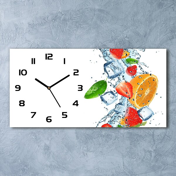 Orologio orizzontale con motivo di frutta e ghiaccio