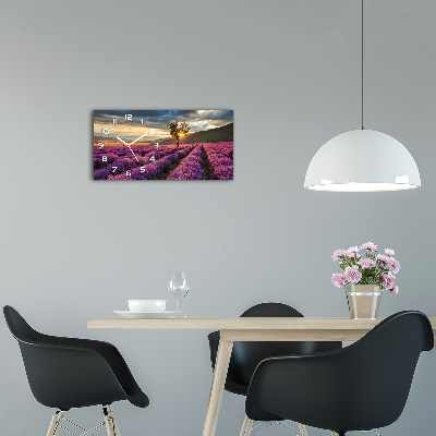 Orologio orizzontale con motivo di campo di lavanda