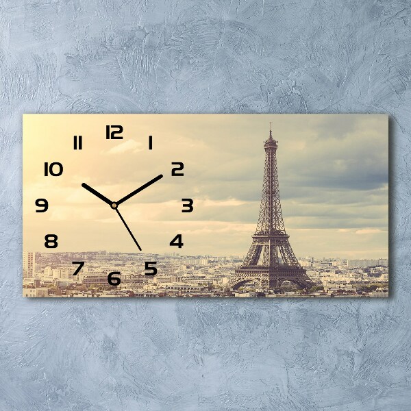 Orologio rettangolare con motivo della Torre Eiffel di Parigi