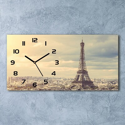 Orologio rettangolare con motivo della Torre Eiffel di Parigi