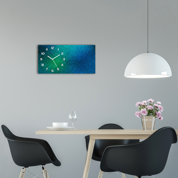 Orologio orizzontale con sfondo astratto