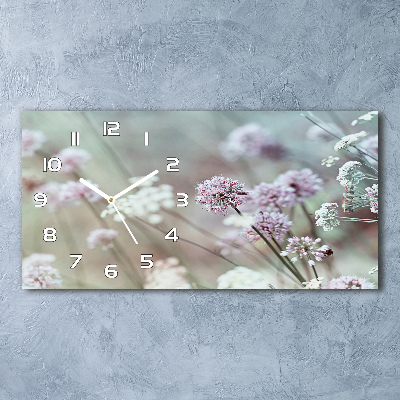 Orologio orizzontale con motivo di fiori selvatici