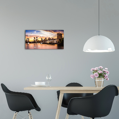 Orologio rettangolare con quadrante ispirato al Ponte di Brooklyn