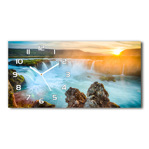 Orologio orizzontale con motivo a cascata