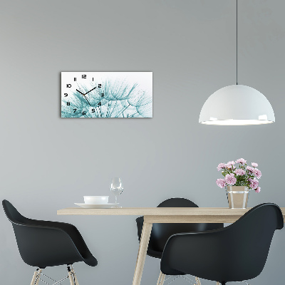 Orologio orizzontale con motivo di semi di tarassaco