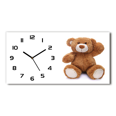 Orologio orizzontale con motivo orsacchiotto di peluche