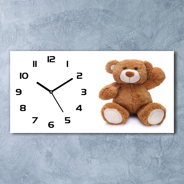 Orologio orizzontale con motivo orsacchiotto di peluche