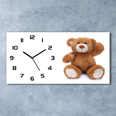 Orologio orizzontale con motivo orsacchiotto di peluche