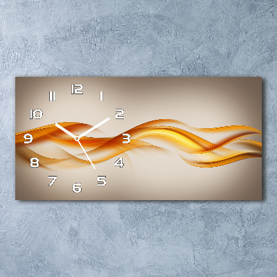 Orologio orizzontale con motivo a onde astratte