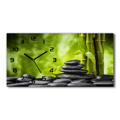 Orologio rettangolare con quadrante decorato con motivo Pietre Zen