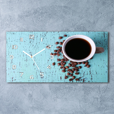Orologio orizzontale in finitura caffè nero