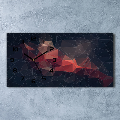 Orologio rettangolare con quadrante a sfondo astratto