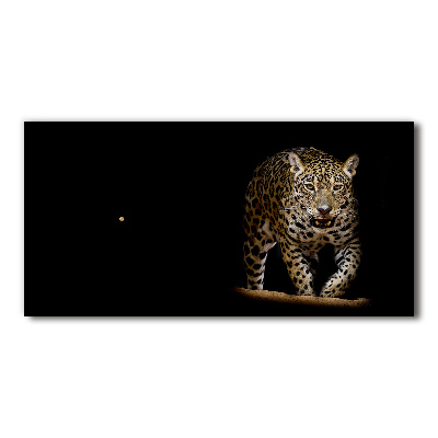 Orologio rettangolare con motivo giaguaro