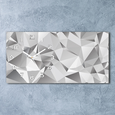 Orologio rettangolare con motivo ad astrazione 3D