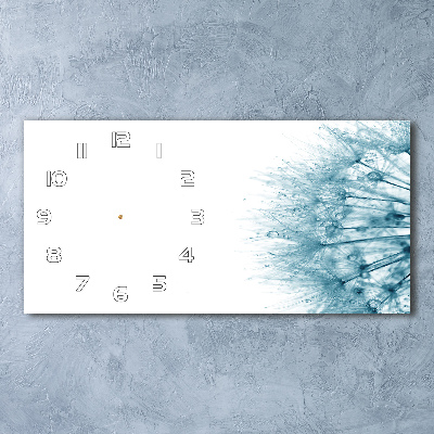 Orologio orizzontale con quadrante decorato con un motivo di dente di leone