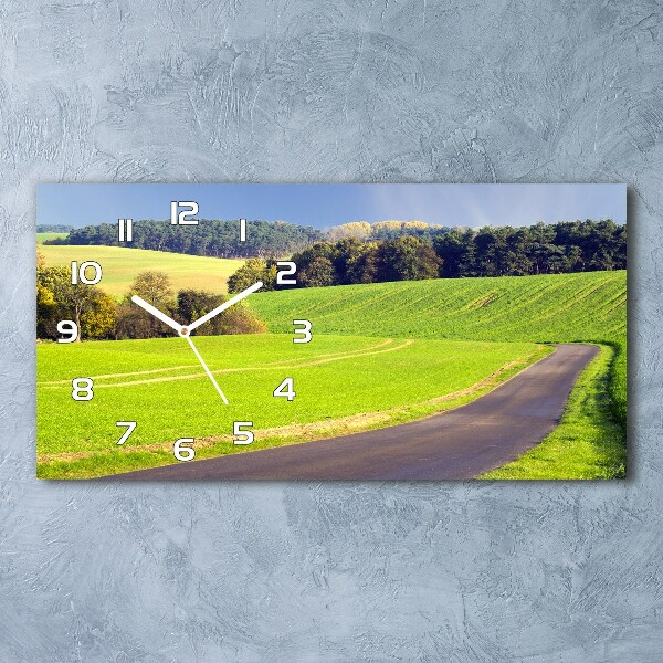 Orologio rettangolare con quadrante dal design Strada sterrata