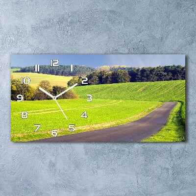 Orologio rettangolare con quadrante dal design Strada sterrata