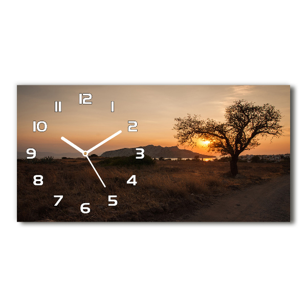 Orologio orizzontale con motivo Tramonto