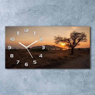 Orologio orizzontale con motivo Tramonto