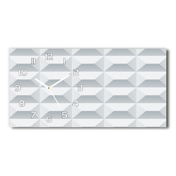 Orologio rettangolare con quadrante a motivo geometrico