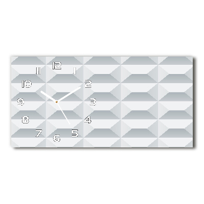 Orologio rettangolare con quadrante a motivo geometrico