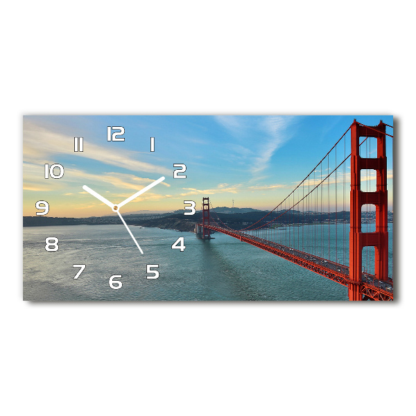 Orologio rettangolare con quadrante ispirato al Ponte di San Francisco