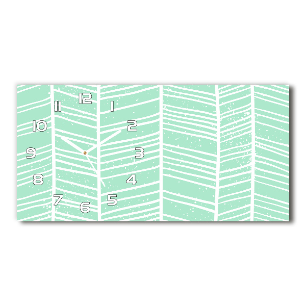 Orologio orizzontale con motivo a spina di pesce