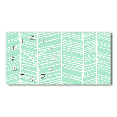 Orologio orizzontale con motivo a spina di pesce