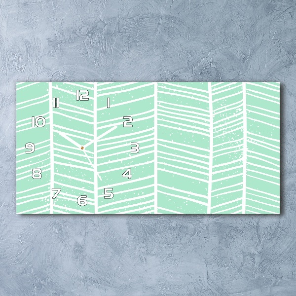 Orologio orizzontale con motivo a spina di pesce