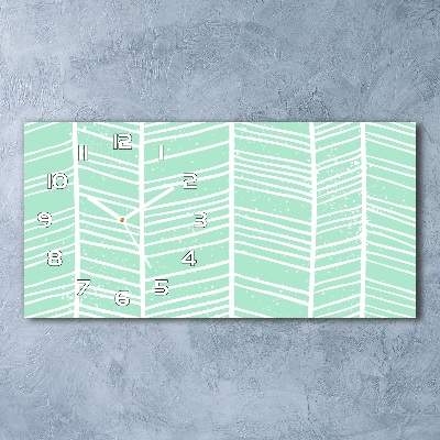 Orologio orizzontale con motivo a spina di pesce