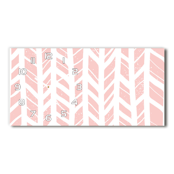 Orologio rettangolare con quadrante a motivo a spina di pesce