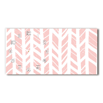 Orologio rettangolare con quadrante a motivo a spina di pesce