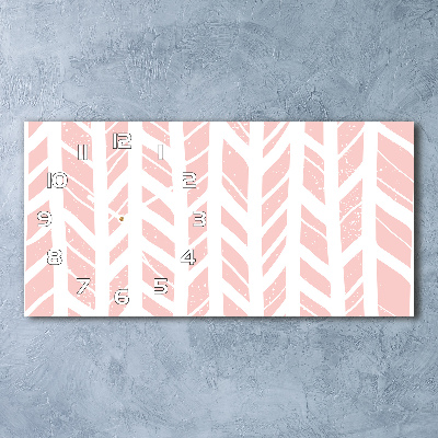 Orologio rettangolare con quadrante a motivo a spina di pesce