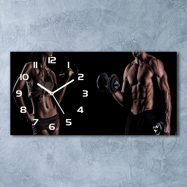 Orologio orizzontale da parete in stile per edifici sportivi