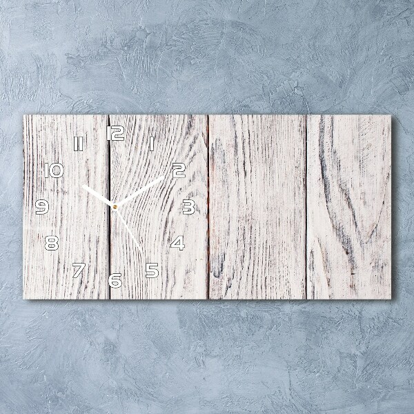 Orologio orizzontale da parete in legno