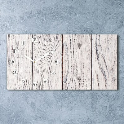 Orologio orizzontale da parete in legno