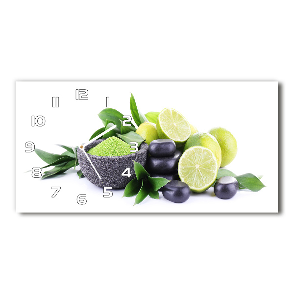 Orologio orizzontale con motore a scatto e pietre decorative