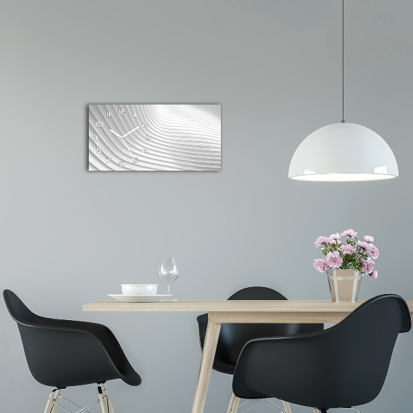 Orologio orizzontale con motivo a linee astratte