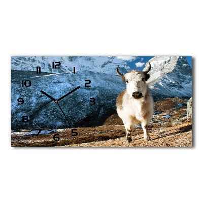 Orologio rettangolare con motivo che ricorda una montagna