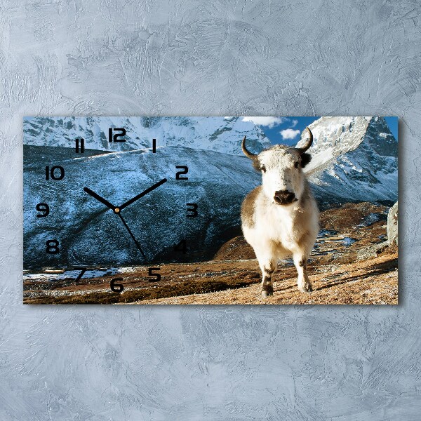 Orologio rettangolare con motivo che ricorda una montagna