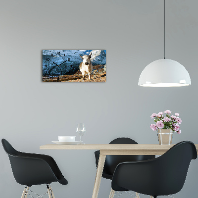 Orologio rettangolare con motivo che ricorda una montagna